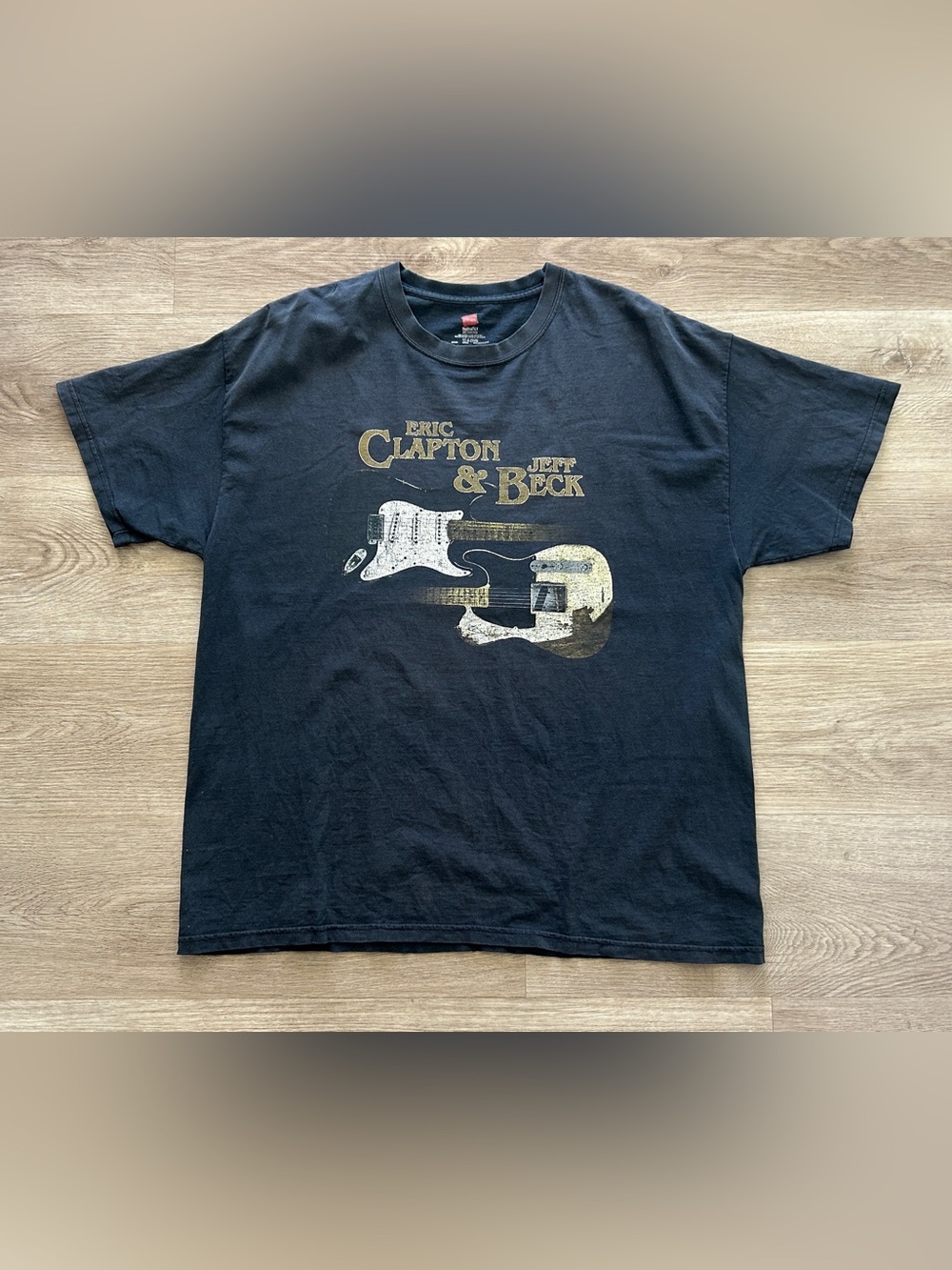 Hanes Black T-Shirt with Red Logo